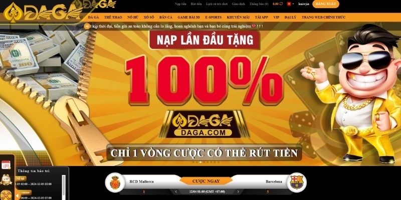 Tổng Hợp Sự Kiện Khuyến Mãi Daga Mới Nhất Cho Người Chơi 1 Khuyến mãi tặng thưởng chào mừng